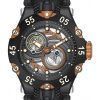 Invicta Reserve Venom Cobra Silicone Strap Gunmetal And Brown Dial Automatic Divers 43917 200M Mens Watch