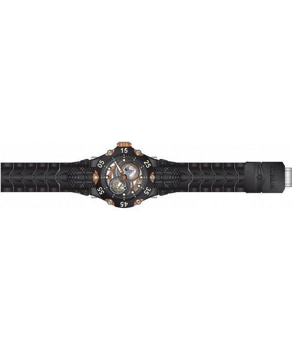 Invicta Reserve Venom Cobra Silicone Strap Gunmetal And Brown Dial Automatic Divers 43917 200M Mens Watch