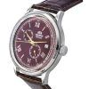Orient Bambino GMT Version 8 Leather Strap Red Dial Automatic RA-AK0705R10B Mens Watch