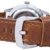 Seiko 5 Sports Military Automatic Japan Made Ratio Brown Leather SNZG07J1-LS9 Men's Watch