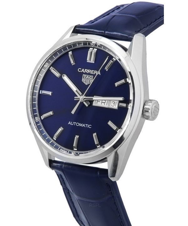 TAG Heuer Carrera Day-Date Blue Dial Automatic WBN2012.FC6502 100M Men's Watch