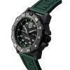 Luminox Master Carbon SEAL Green Rubber Strap Black Dial Swiss Automatic Divers XS.3877 200M Mens Watch