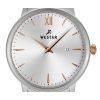 Westar Profile Two Tone Stainless Steel Silver Dial Quartz 40215SPN607 Womens Watch