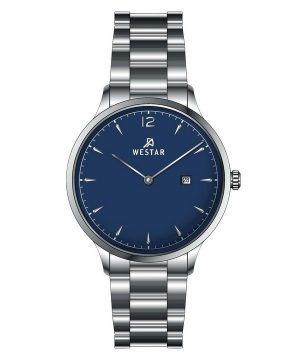 Westar Profile Stainless Steel Blue Dial Quartz 40218STN104 Womens Watch
