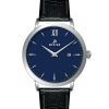 Westar Profile Leather Strap Blue Dial Quartz 50214STN104 Mens Watch