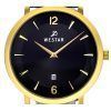 Westar Profile Leather Strap Black Dial Quartz 50219GPN103 Mens Watch
