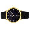 Westar Profile Leather Strap Black Dial Quartz 50219GPN103 Mens Watch