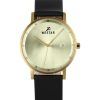 Westar Profile Black Leather Strap Light Champagne Dial Quartz 50221GPN102 Mens Watch