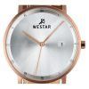Westar Profile Brown Leather Strap Silver Dial Quartz 50221PPN627 Mens Watch