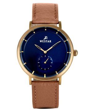 Westar Profile Leather Strap Blue Dial Quartz 50246BZZ184  Mens Watch