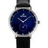 Westar Profile Leather Strap Blue Dial Quartz 50246STN104 Mens Watch