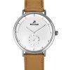 Westar Profile Leather Strap Silver Dial Quartz 50246STN187 Mens Watch