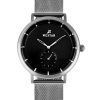 Westar Profile Stainless Steel Black Dial Quartz 50247STN103 Mens Watch