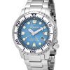 Citizen Promaster Dive Stainless Steel Light Blue Dial Eco-Drive Diver's BN0165-55L 200M Men's Watch