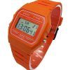 Casio Digital Orange Resin Strap Quartz F-91WC-4A2 Unisex Watch
