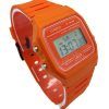 Casio Digital Orange Resin Strap Quartz F-91WC-4A2 Unisex Watch