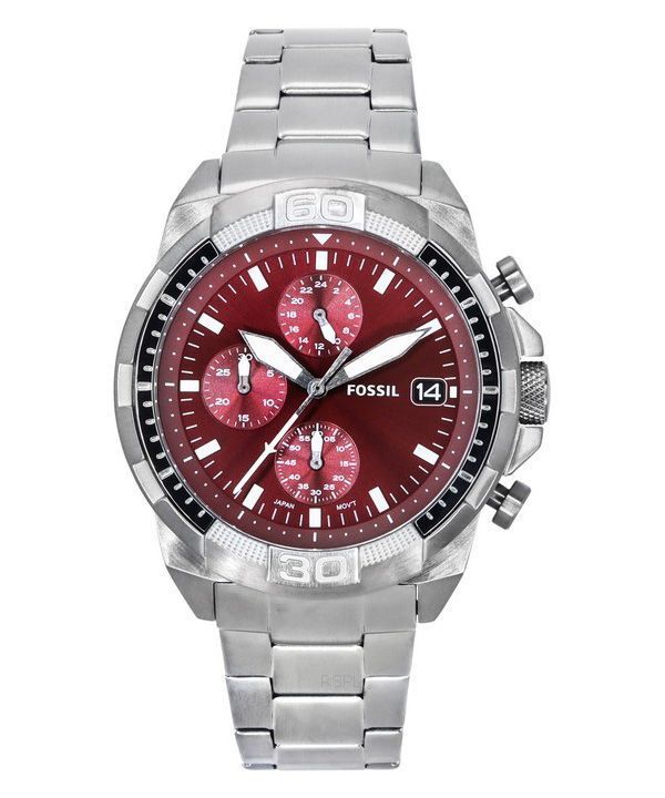 burgundy fossil watch