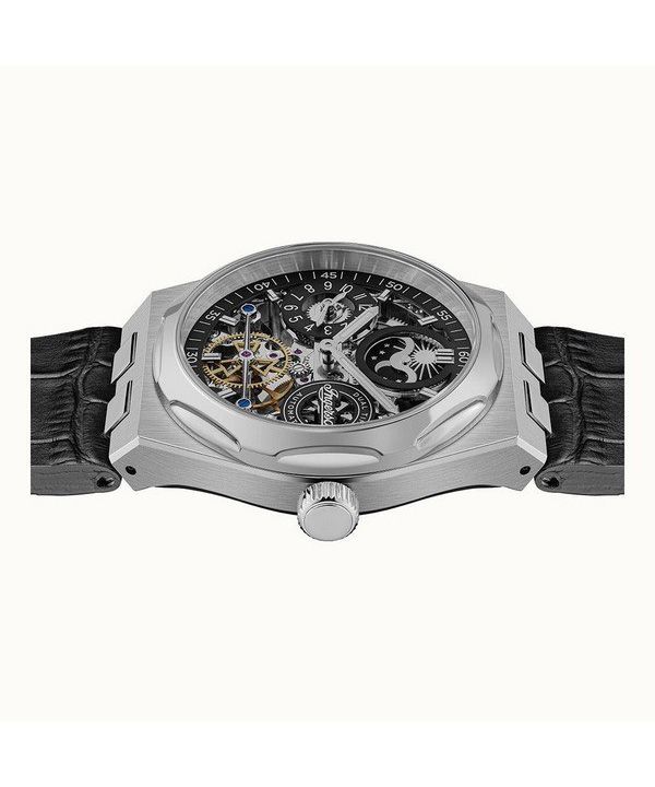Ingersoll The Broadway Dual Time Black Skeleton Dial Automatic I12903 Mens Watch 4 Ingersoll The Broadway Dual Time Black Skeleton Dial Automatic I12903 Mens Watch