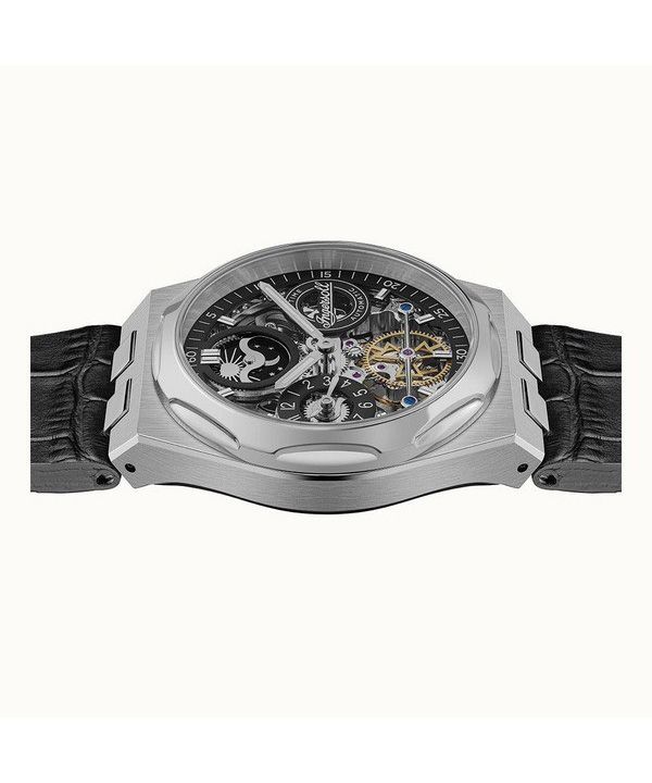 Ingersoll The Broadway Dual Time Black Skeleton Dial Automatic I12903 Mens Watch 5 Ingersoll The Broadway Dual Time Black Skeleton Dial Automatic I12903 Mens Watch