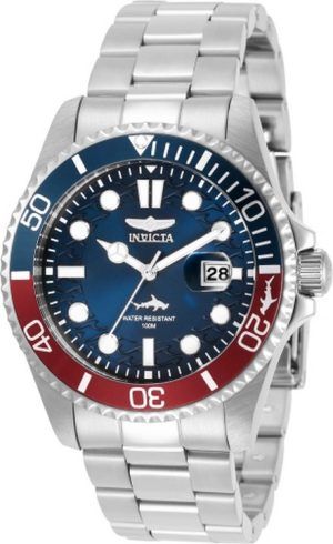 Invicta Pro Diver Stainless Steel Blue Dial Quartz 30951 100M Mens Watch