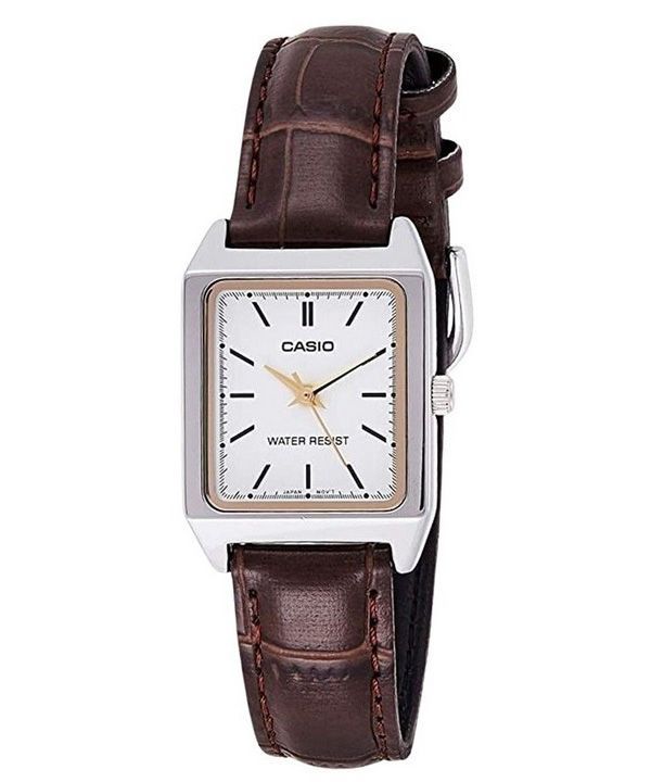 Casio Standard Analog Leather Strap White Dial Quartz LTPV007L7E2