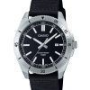 Casio Standard Analog Cloth Strap Black Dial Quartz MTP-B155C-1E Mens Watch