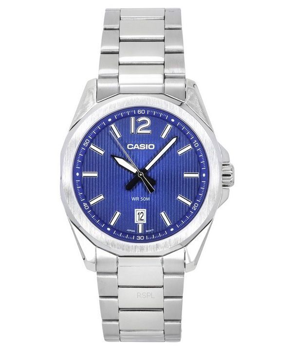 Casio Standard Analog Stainless Steel Blue Dial Quartz MTP-E725D