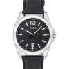 Casio Standard Analog Leather Strap Black Dial Quartz MTP-E725L-1A Men's Watch