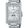 Casio Standard Analog Moon Phase Stainless Steel Silver Dial Quartz MTP-M105D-7A Mens Watch