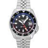Seiko 5 Sports SKX Style GMT Stainless Steel Grey Dial 24 Jewels Automatic SSK019J1 100M Men's Watch