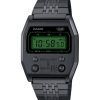 Casio Vintage Digital Black Ion Plated Stainless Steel Quartz A1100B-1 Unisex Watch