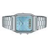 Casio Vintage Analog Digital Turquoise Blue Dial Quartz AQ-230A-2A1 Womens Watch