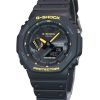 Casio G-Shock Caution Yellow Mobile Link Analog Digital Resin Strap Black Dial Solar GA-B2100CY-1A 200M Mens Watch