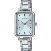 Casio Standard Analog Stainless Steel Light Blue Dial Quartz LTP-V009D-2E Womens Watch