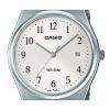 Casio Standard Analog Stainless Steel White Dial Quartz MTP-B145D-7B Mens Watch
