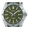 Casio Standard Analog Cloth Strap Green Dial Quartz MTP-B155C-3E Mens Watch