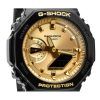 Casio G-Shock Analog Digital Black And Gold Color Resin Strap Quartz GA-2100GB-1A 200M Mens Watch
