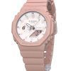 Casio G-Shock Natures Colour Series Analog Digital Bio-Based Resin Strap Pink Dial Quartz GMA-S2100NC-4A2 200M Womens Watch