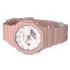 Casio G-Shock Natures Colour Series Analog Digital Bio-Based Resin Strap Pink Dial Quartz GMA-S2100NC-4A2 200M Womens Watch