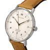 Iron Annie 100 Jahre Bauhaus Leather Strap White Dial Quartz 50461 Men's Watch