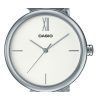 Casio Analog Stainless Steel Silver Dial Quartz LTP-2024VM-7C Womens Watch With Bangle Set