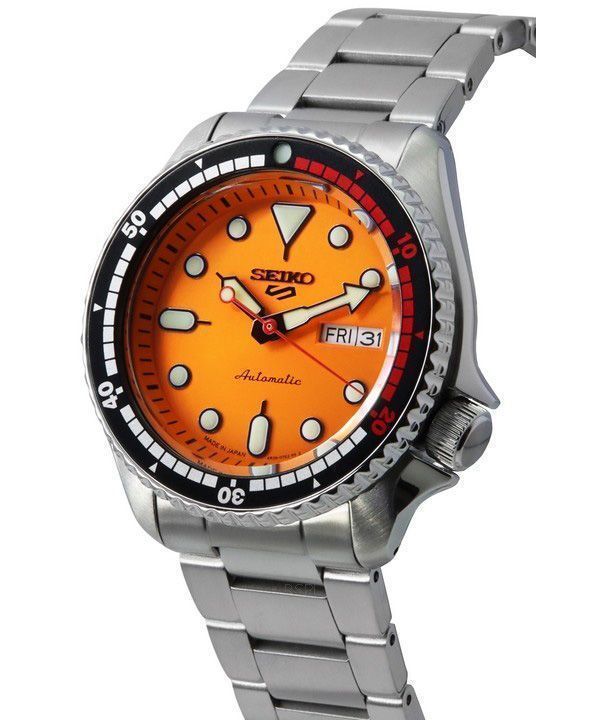 Seiko 5 Sports SKX 55th Anniversary Limited Edition Orange Dial 24 Jewels Automatic SRPK07J1 100M Mens Watch 3 Seiko 5 Sports SKX 55th Anniversary Limited Edition Orange Dial 24 Jewels Automatic SRPK07J1 100M Mens Watch