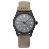 Hamilton Khaki Field Titanium Leather Strap Grey Dial Automatic H70215880 100M Men's Watch
