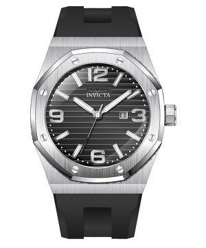 Invicta Huracan Silicone Strap Black Dial Quartz 45772 100M Men's Watch
