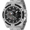 Invicta Bolt Retrograde GMT Stainless Steel Black Dial Quartz 46863 100M Men's Watch