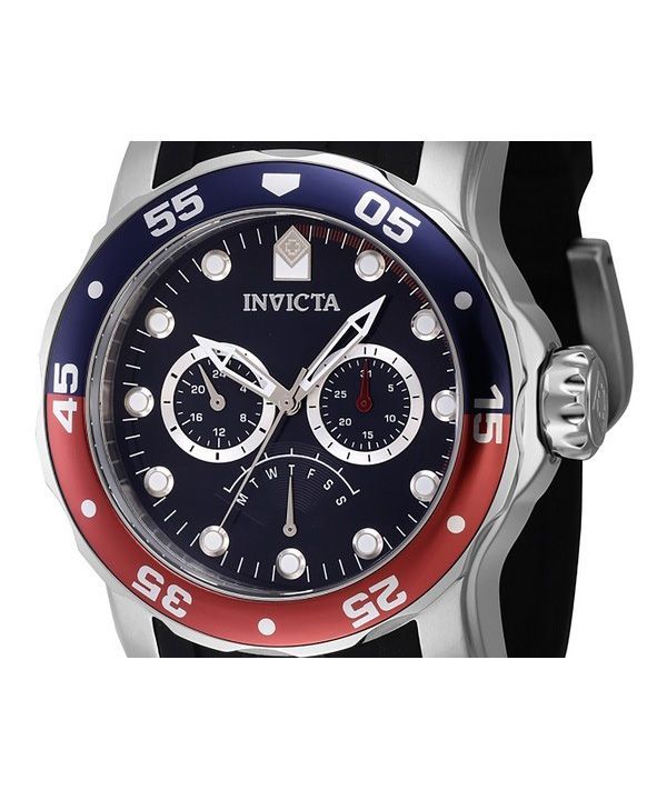 Invicta Pro Diver Retrograde GMT Pepsi Bezel Blue Dial Quartz 46968 100M Men's Watch 2 Invicta Pro Diver Retrograde GMT Pepsi Bezel Blue Dial Quartz 46968 100M Men's Watch
