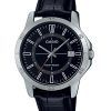 Casio Standard Analog Leather Strap Black Dial Quartz MTP-V004L-1C Men's Watch