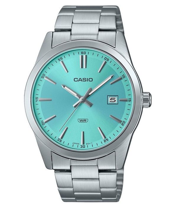 Casio Standard Analog Stainless Steel Mint Blue Dial Quartz MTP-VD03D-2A3 Men's Watch