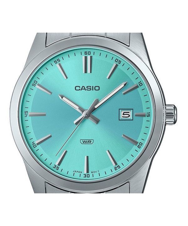 Casio Standard Analog Stainless Steel Mint Blue Dial Quartz MTP-VD03D-2A3 Men's Watch