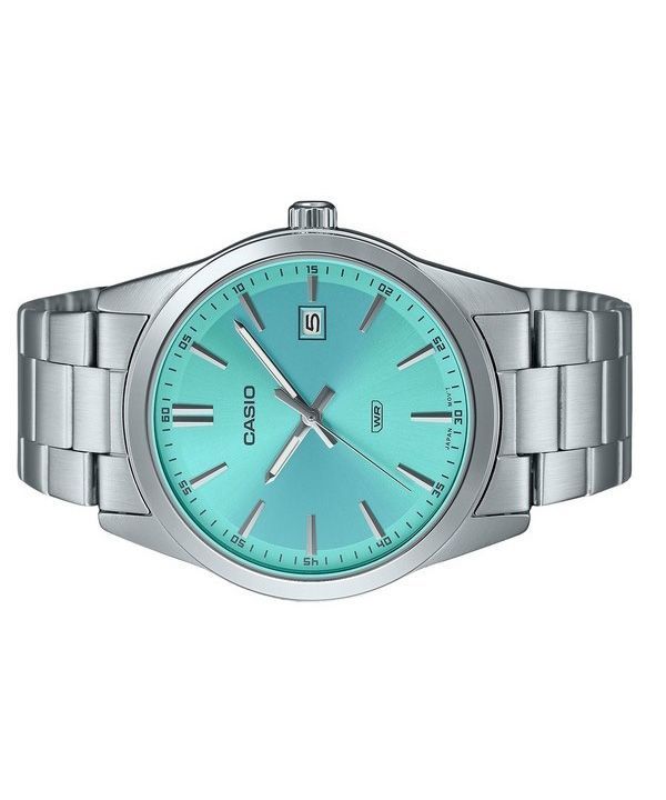 Casio Standard Analog Stainless Steel Mint Blue Dial Quartz MTP-VD03D-2A3 Men's Watch